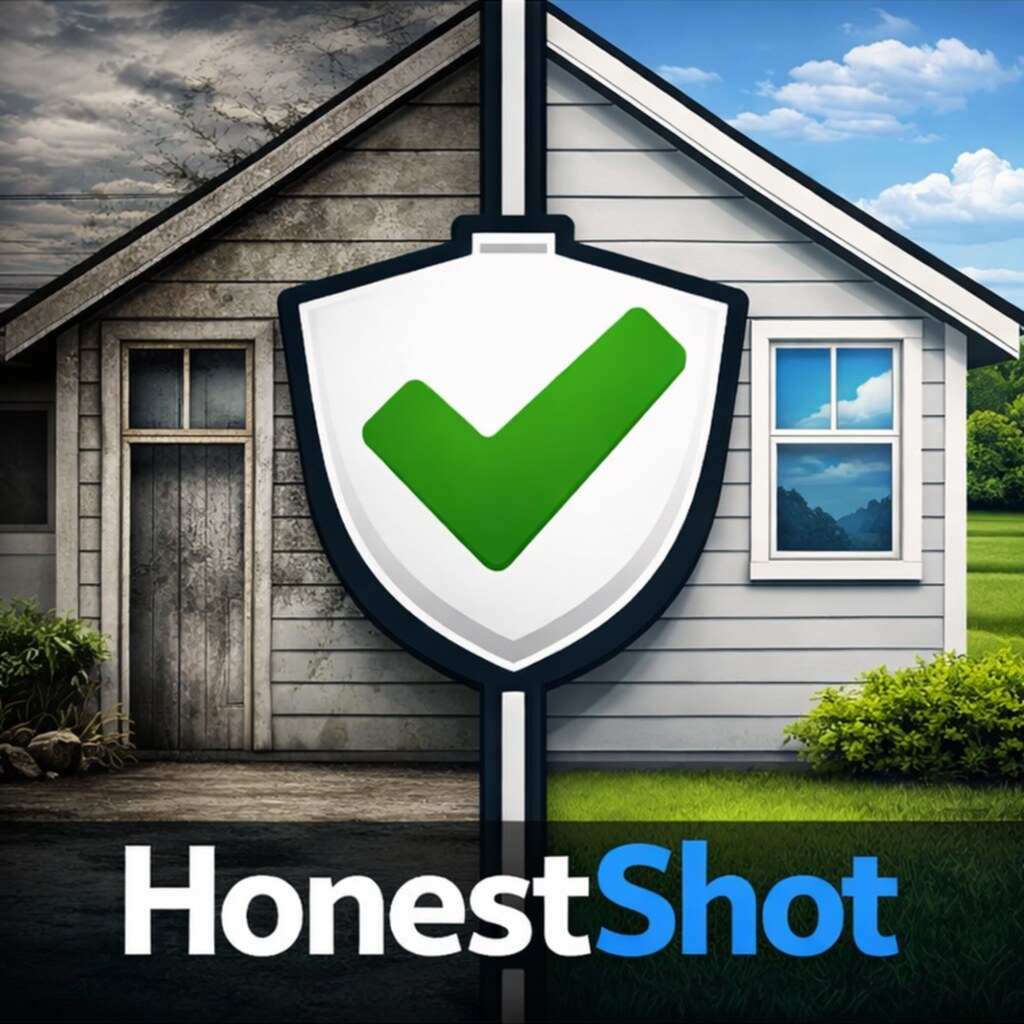 HonestShot before and after house cleaning app artwork